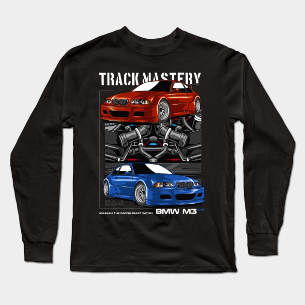 GTR E46 Fanatic Long Sleeve T-Shirt by Harrisaputra